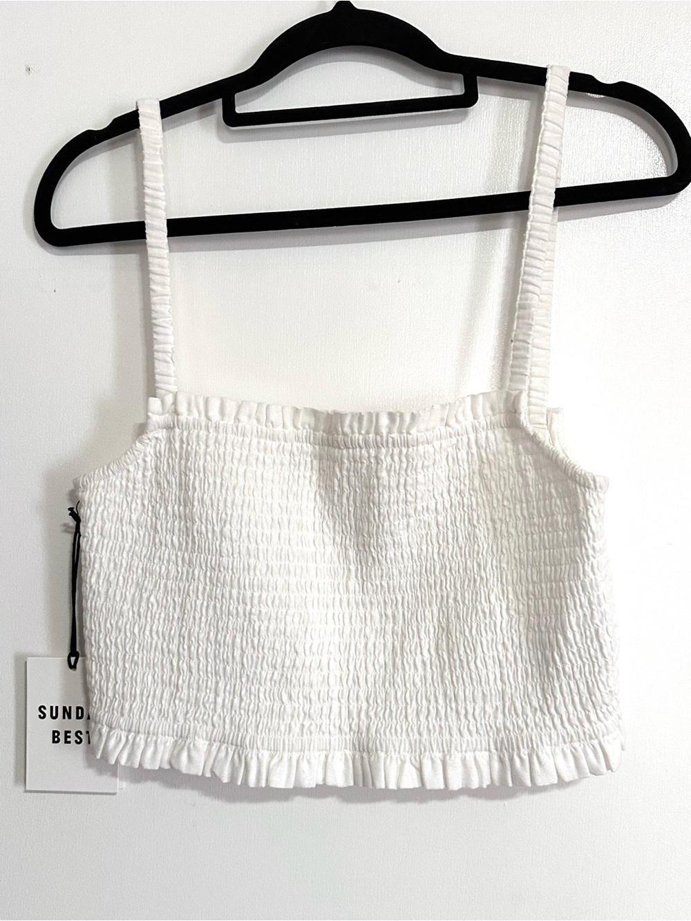 Aritzia Sunday Best Smocked Tank Top Medium